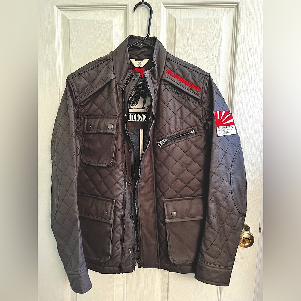 Brown Quilted Men's Jacket